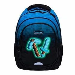 School backpack ASTRABAG Pixels, AB300, 42 x 30 x 19 cm
