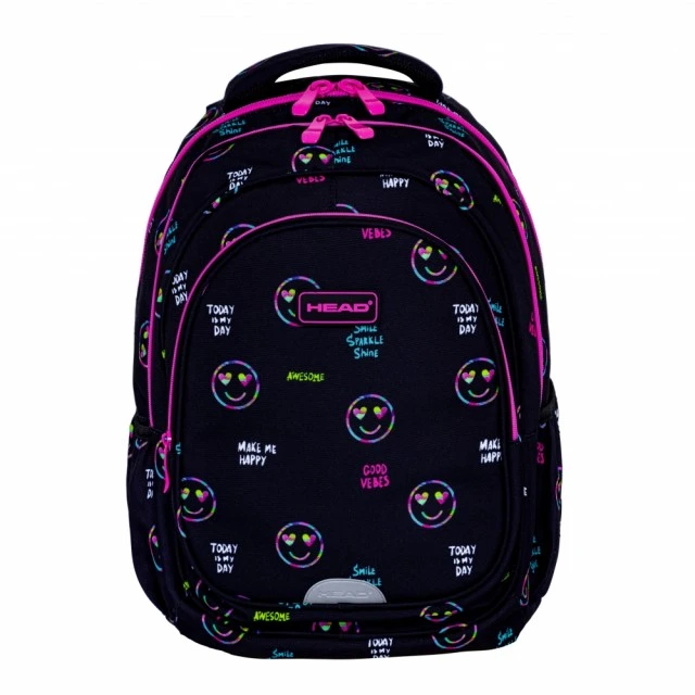School backpack HEAD Smiles with glitter, AB300, 42 x 30 x 19 cm