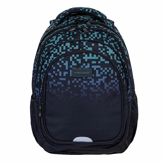 School backpack HEAD Green blocks, AB200, 44 x 32 x 19 cm
