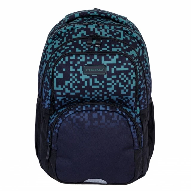 School backpack HEAD Green blocks, AB300, 42 x 30 x 19 cm