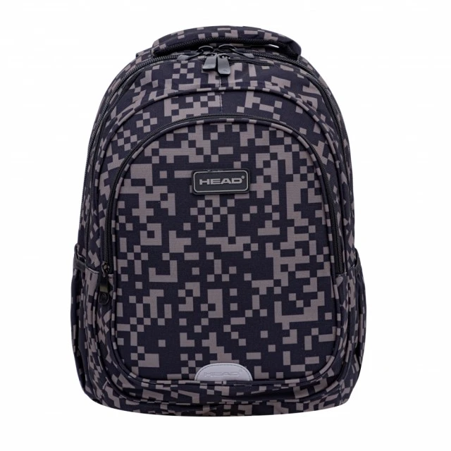 School backpack HEAD Gray blocks, AB300, 42 x 30 x 19 cm