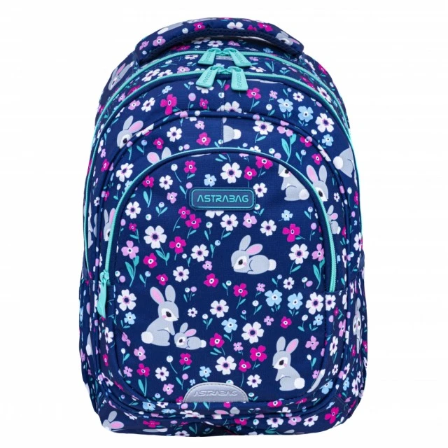 School backpack, Astra, Bunnies, AB330, 39 x 28 x 15 cm