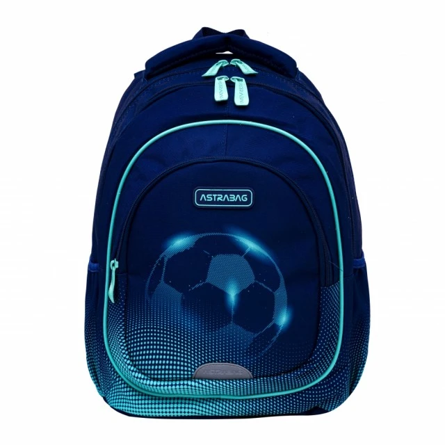 School backpack, Astra, Football light, AB330, 39 x 28 x 15 cm