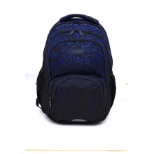 School backpack, Head, Blue blocks, AB200, 44 x 32 x 19 cm