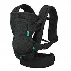 Ergonomic baby carrier, Infantino, Flip 4 in 1, Black, from 3.6 to 14.5 kg.
