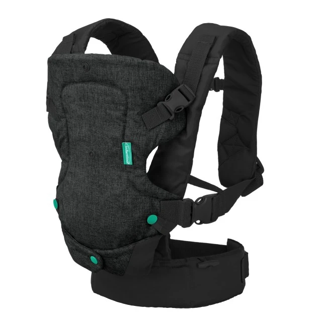 Ergonomic baby carrier, Infantino, Flip 4 in 1, Black, from 3.6 to 14.5 kg.