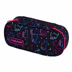 Единичен несесер без аксесоари HEAD Котки в тъмното, AC6,  22 х 9 х 5 см