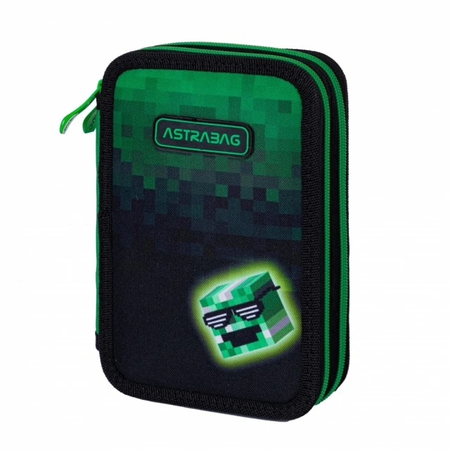 Двоен несесер с аксесоари ASTRABAG Пиксел герой, AC21, 20,5 х 13 х 4,5 см