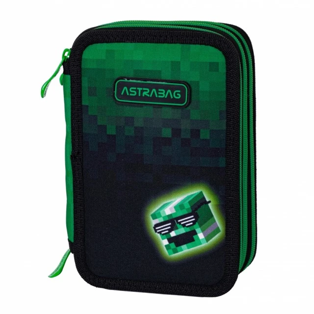 Троен несесер с аксесоари ASTRABAG Пиксел герой, AC31, 20,5 х 13 х 6 см
