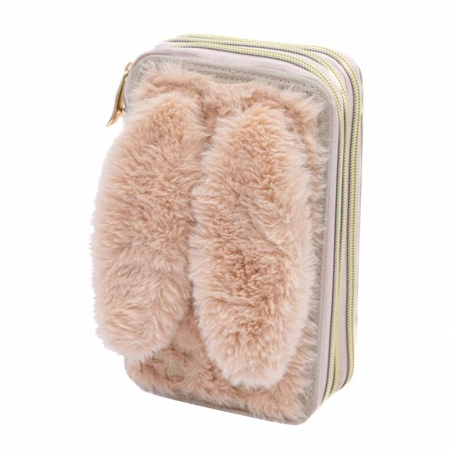 Троен несесер с аксесоари ASTRABAG Пухкаво зайче, AC31, 20,5 х 13 х 6 см