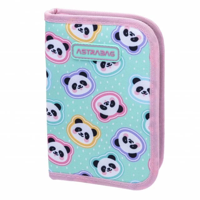 Single vanity case with accessories, Astra, Pandas, AC11, 20 x 14 x 3.5 cm