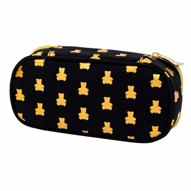 Единичен несесер без аксесоари ASTRABAG Златни мечета, AC6,  22 х 9 х 5 см