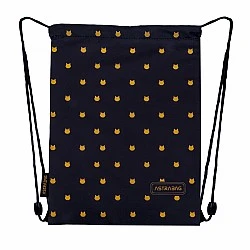 Чанта за спортен екип, Astra, Пухкаво черно коте, AD1, 44 × 33 см