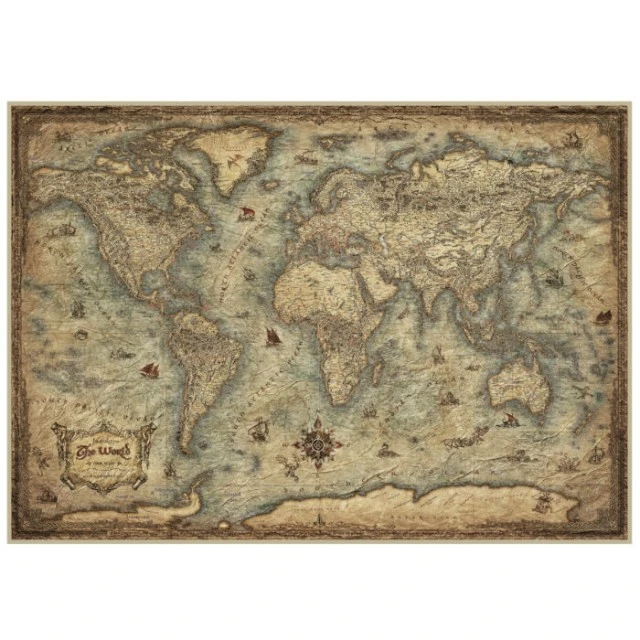 Puzzle, Educa, World Map, 3000 pieces
