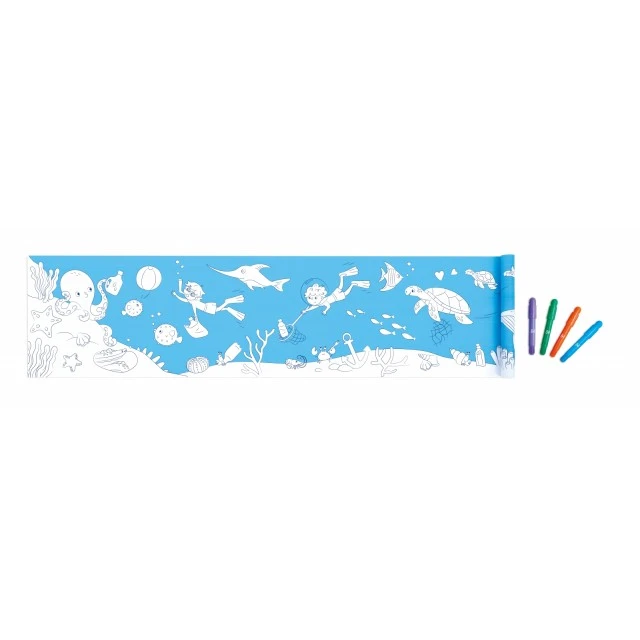 Creative set, Hape, Coloring paper roll, Ocean
