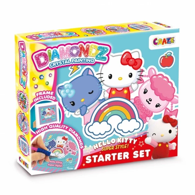 Комплект диамантената живопис DIAMONDZ, Hello Kitty за начинаещи