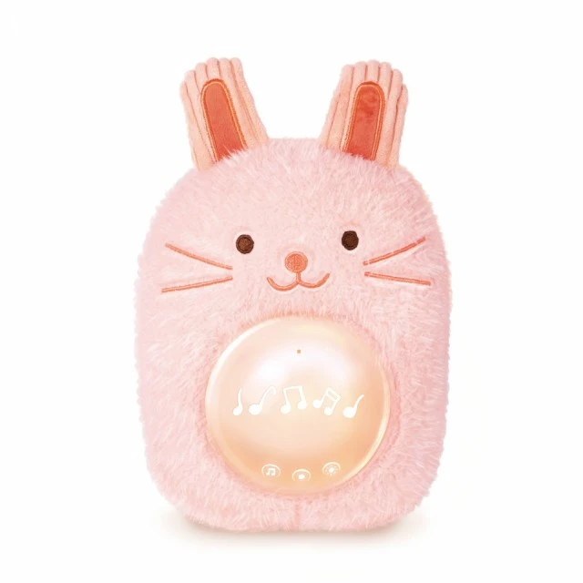 Interactive toy, Hape, Musical plush sleep lamp, Bunny, 23 x 15.5 x 9 cm