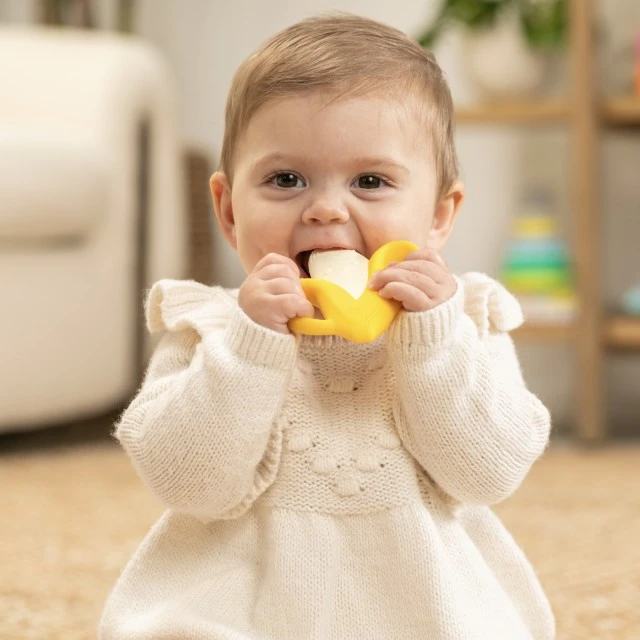 Silicone baby teether, Infantino, Banana