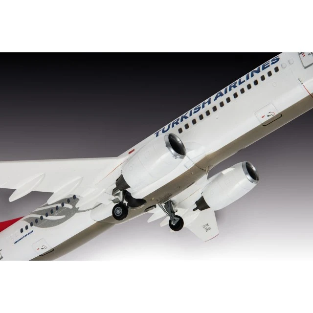 Assembly model, Revell, Airplane, Boeing 737-800 Turkish Airlines, 63 parts