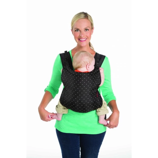 Ergonomic baby carrier, Infantino, 2 in 1, Black, from 5.5 to 18 kg.