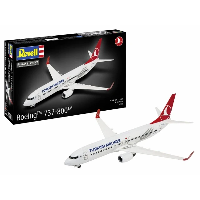 Assembly model, Revell, Airplane Boeing 737-800 Turkish Airlines, 63 parts