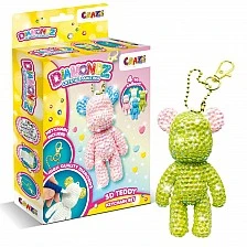 Creative kit, Totum, DIY diamond embroidery keychain, Teddy bear