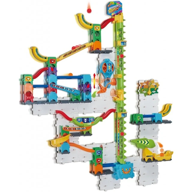 Интерактивна играчка, Vtech, Marble Rush, Комплект писта с мраморни топчета за стена