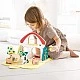 Дървен комплект за игра, Hape, Малка ферма, 10 части
