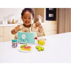 Play set, Hape, toaster with accessories, 15 pieces