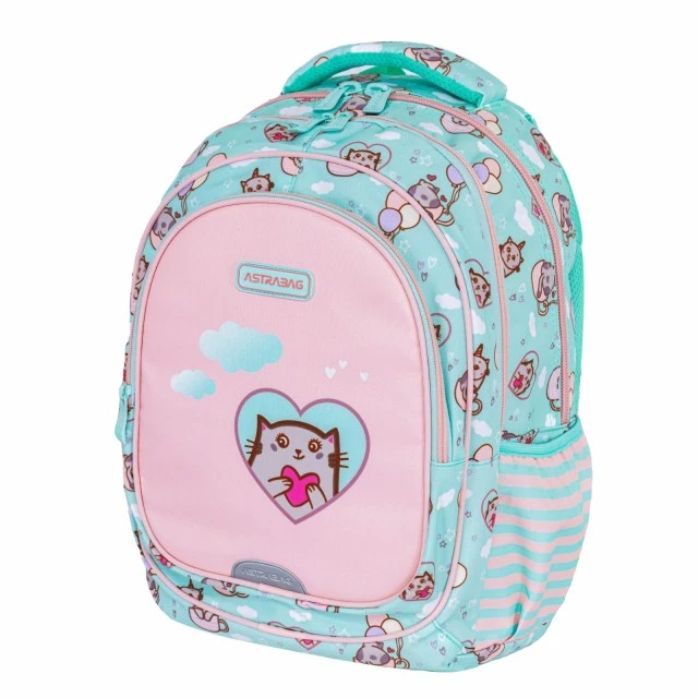School backpack, ASTRABAG Cats, AB300, 42 x 30 x 19 cm