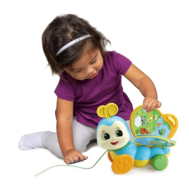 Interactive book with a caterpillar to scratch