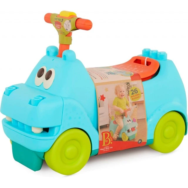 Push car with sound, light and constructor, Battat, Hippo