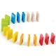 Children’s wooden track with balls and dominoes 2 in 1