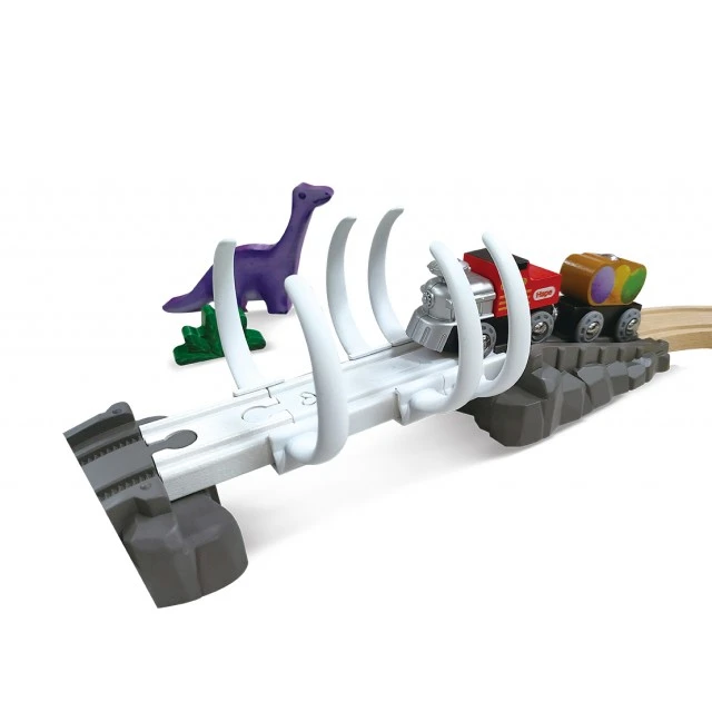 Wooden adventure set, Hape, Dino, 61 pieces