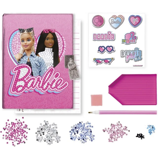 Творчески комплект, Totum, Barbie, Декорирай сам таен дневник с диаманти