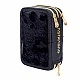 Triple vanity case with accessories, Astra, Fluffy black kitten, AC31, 20.5 x 13 x 6 cm