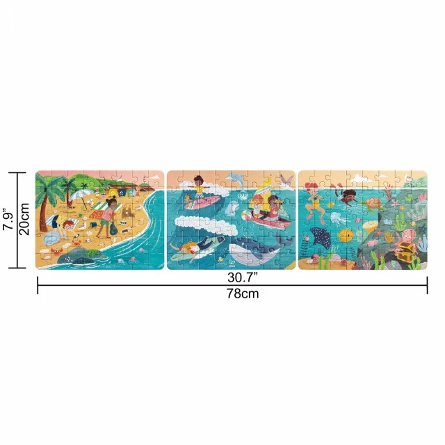 Puzzle Ocean Friends 3-in-1, 48/48/48 pieces