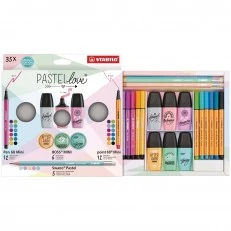 Комбиниран комплект, Stabilo, Pastellove ST77/5-9, 35 броя