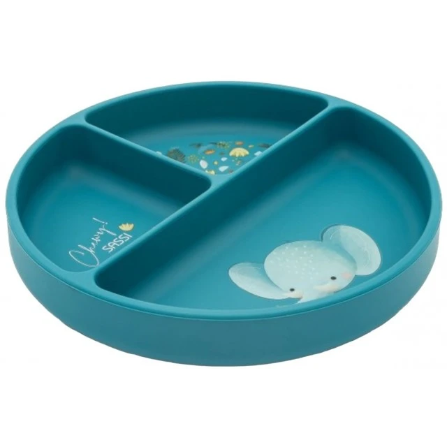 Silicone vacuum feeding plate, Sassi, Elephant