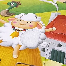 Tactile puzzle Eurekakids, Farm, 20 pieces
