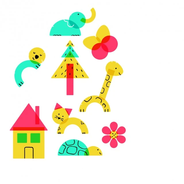 Set of plasma, colors and shapes, Hape, 179 parts