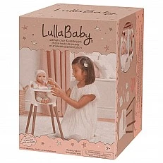 Doll accessory set 14" High chair, 14 pieces