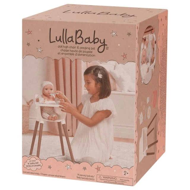 Doll accessory set 14 High chair, 14 pieces
