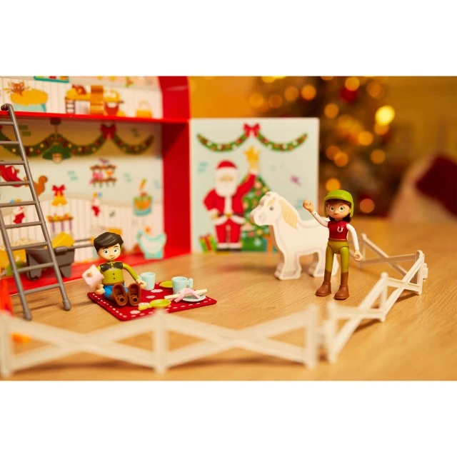 Коледен календар Ранчо Pony Club с 24 фигурки и аксесоара