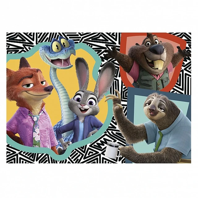 Progressive puzzle, Educa, Zootopia 4 in 1, 50/80/100/150 pieces