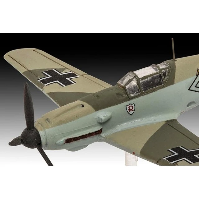 Assembly model, Revell, Messerschmitt (Bf109E) and Junkers (Ju87B) Stuka aircraft