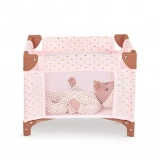 Детска играчка Сгъваема кошара за кукли Lulla Baby 14", 33 х 15.24 х 12.7 см, Розов