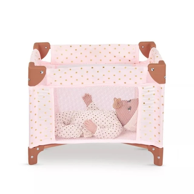 Детска играчка Сгъваема кошара за кукли Lulla Baby 14, 33 х 15.24 х 12.7 см, Розов