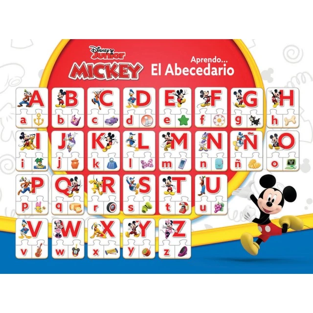 Educational puzzle, Educa, Mickey and Friends, Alphabet, 81 pieces