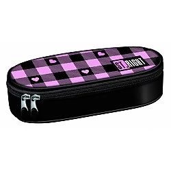 Single toiletry bag, St.Right, Pink hearts, No accessories, 22 x 9 x 5 cm